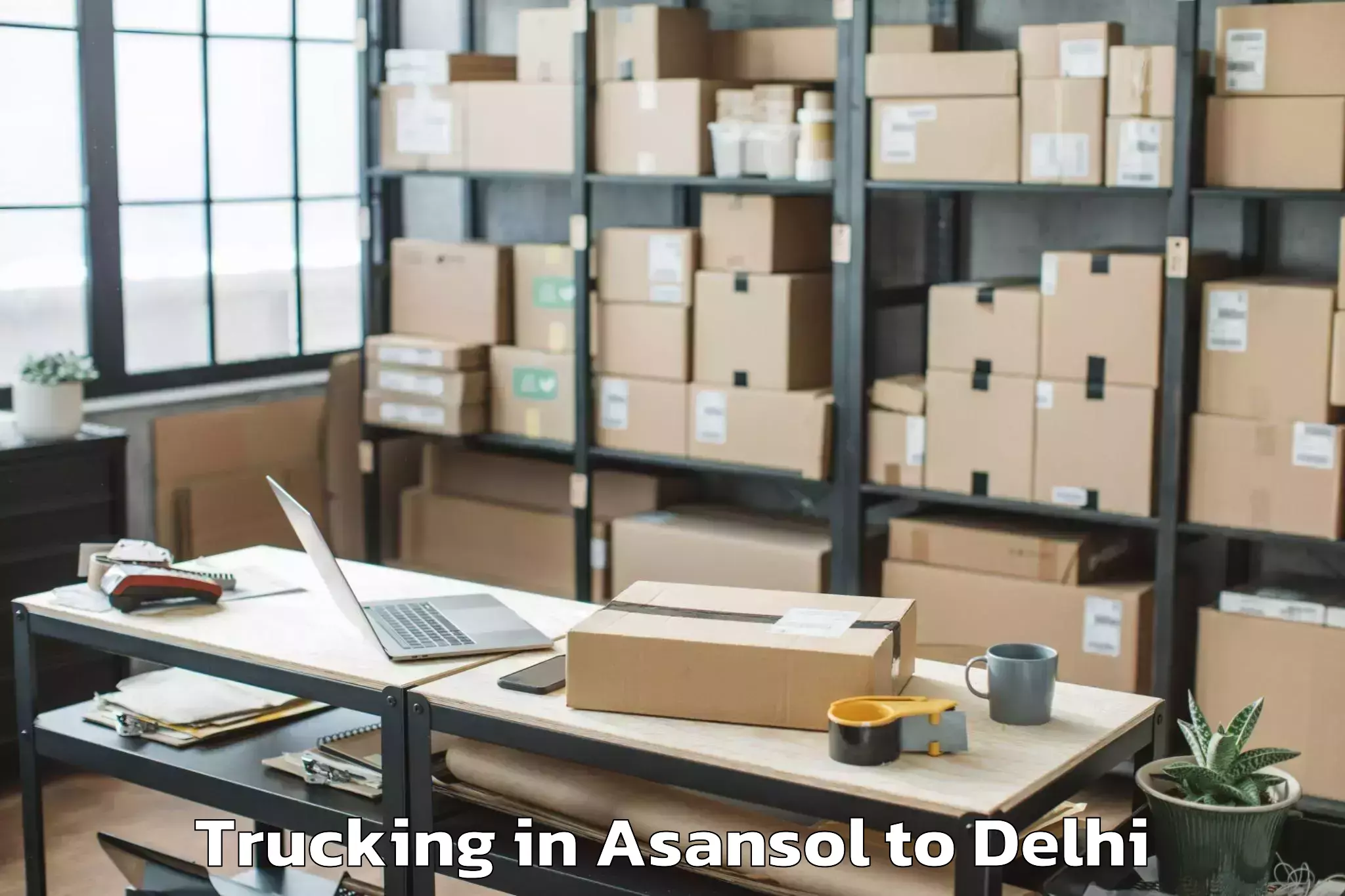 Top Asansol to Rajouri Garden Trucking Available